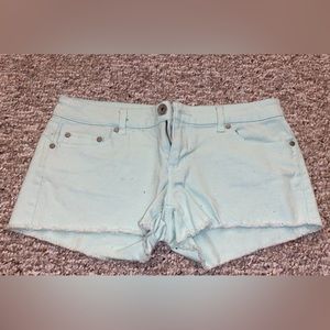 Womens teal color shorts size 8 refuge brand.